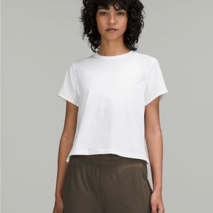 classic-fit cotton blend T-shirt